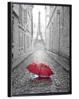 Eiffel Tower in Rain Wall Art