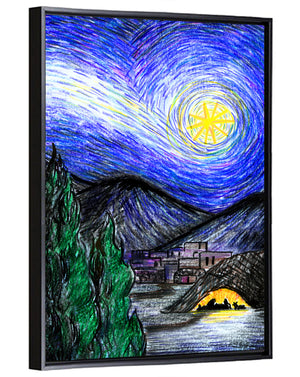 Starry Bethlehem Night Wall Art