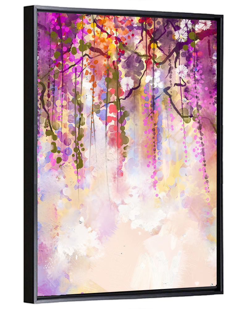 Wisteria Floral Abstraction Wall Art