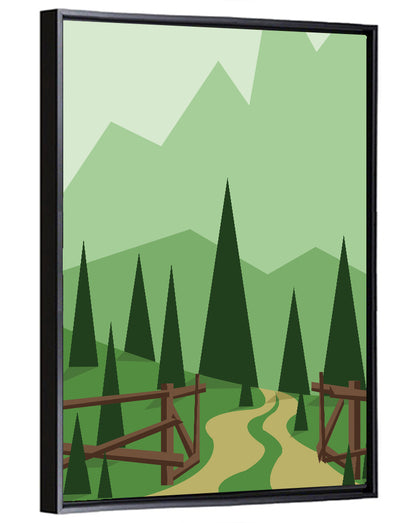 Winding Forest Path Wall Art