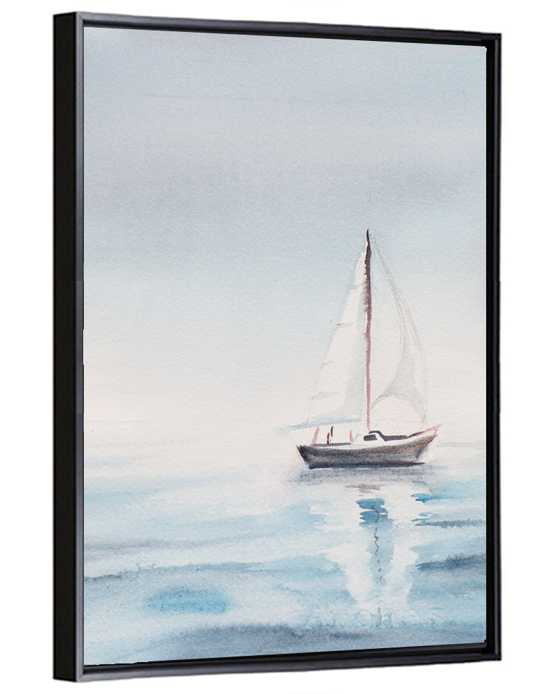 Sailboat on Calm Sea Wall Art