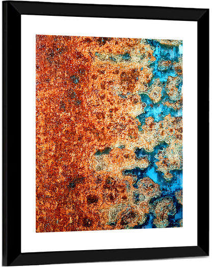 Rust Steel Abstract Pattern Wall Art