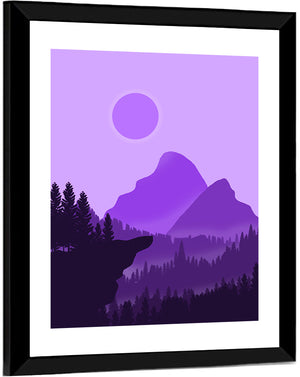 Purple Mountain Wall Art