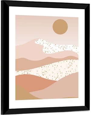 Desert Hills Minimalist Wall Art