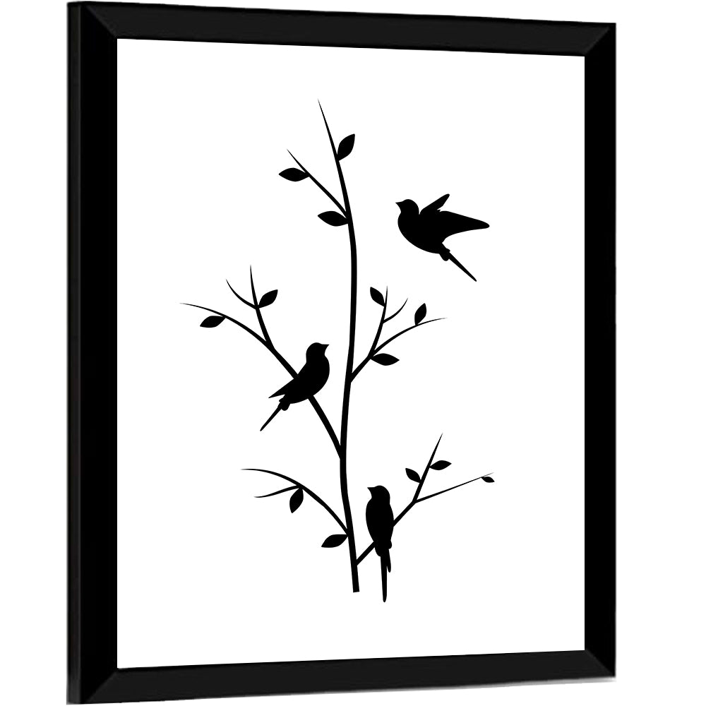 Birds on Branches Wall Art