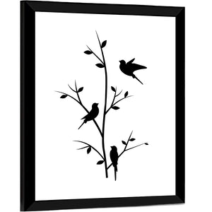 Birds on Branches Wall Art