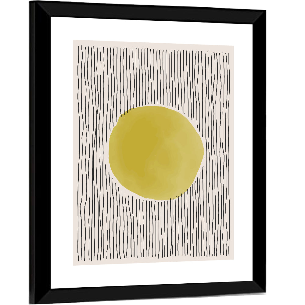 Watercolor Circle Minimalist Abstract Wall Art