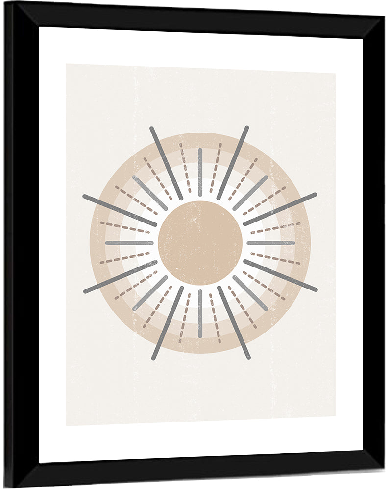 Sun Boho Minimalist III Wall Art