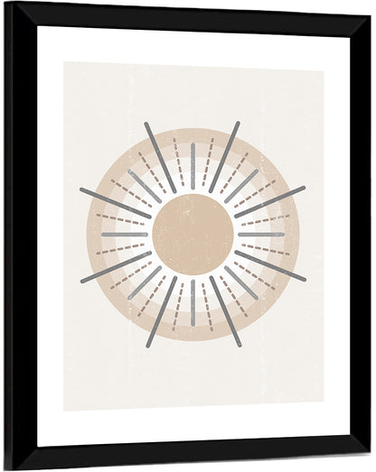 Sun Boho Minimalist III Wall Art