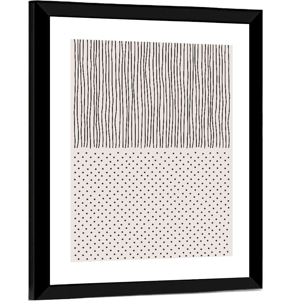 Minimalist Lines and Dots Wall Art