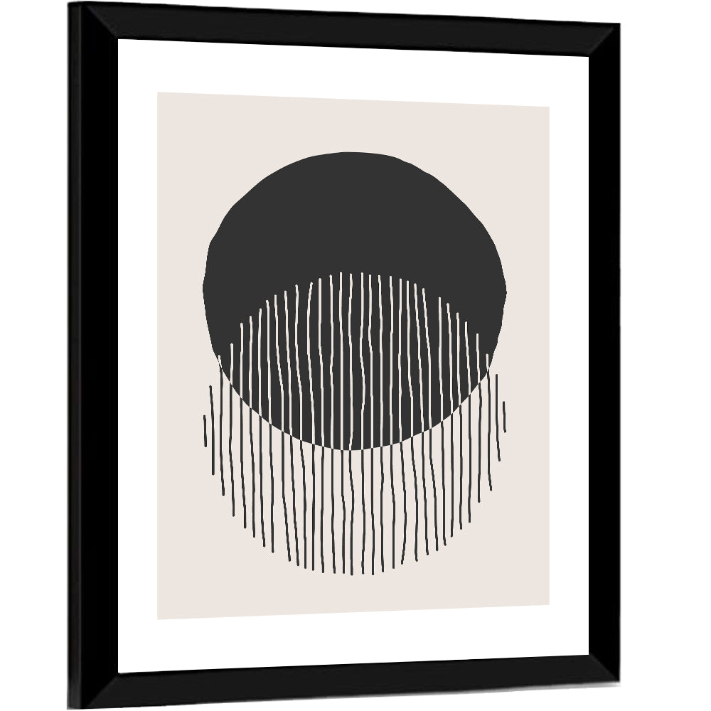 Moon Eclipse Minimalist Wall Art