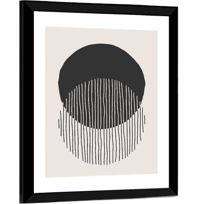 Moon Eclipse Minimalist Wall Art