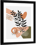 Olive Botanical Leaves Abstract Wall Art