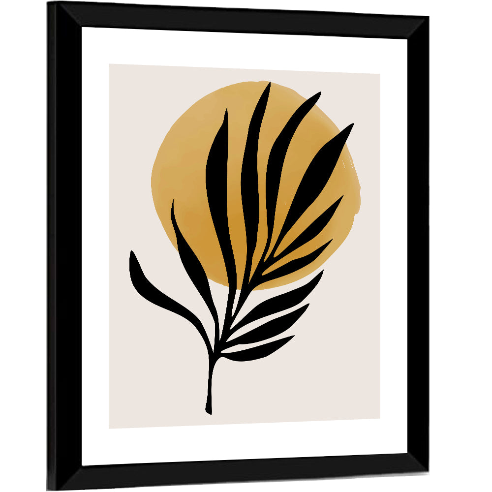 Shining Sun Palm Leaf Wall Art