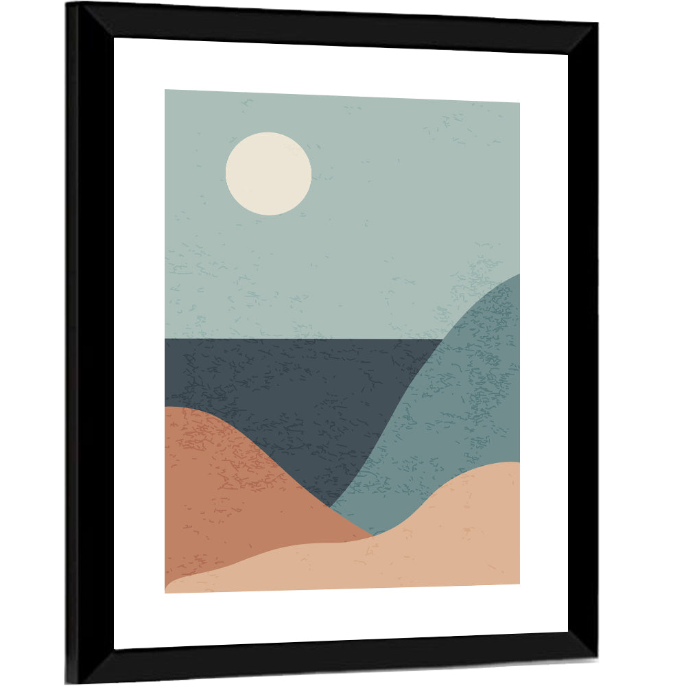 Moonlit Coastal Dunes Wall Art