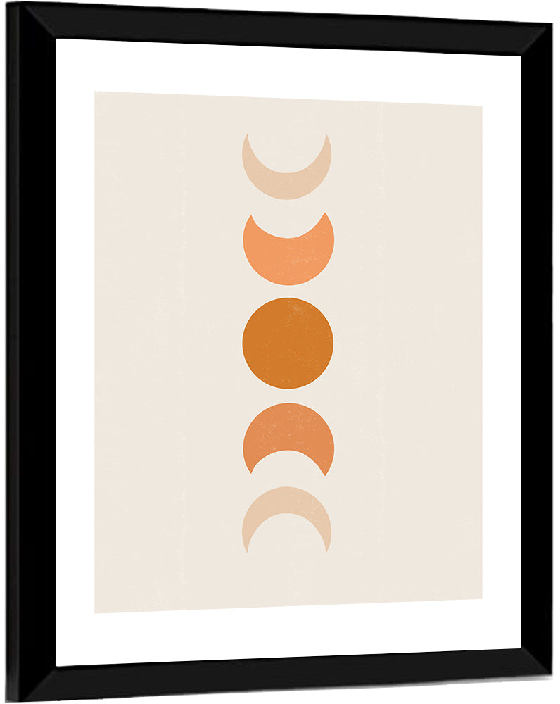 Minimalist Moon Phases Wall Art