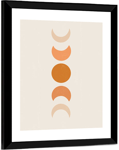 Moon Phases Minimalist Wall Art