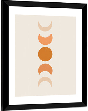 Moon Phases Minimalist Wall Art