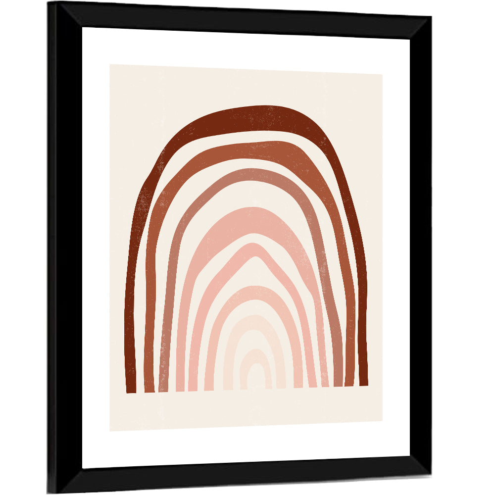 Muted Rainbow Arches Wall Art