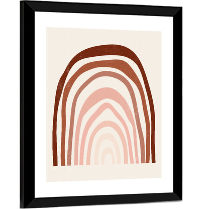 Rainbow Lines Minimalist Wall Art