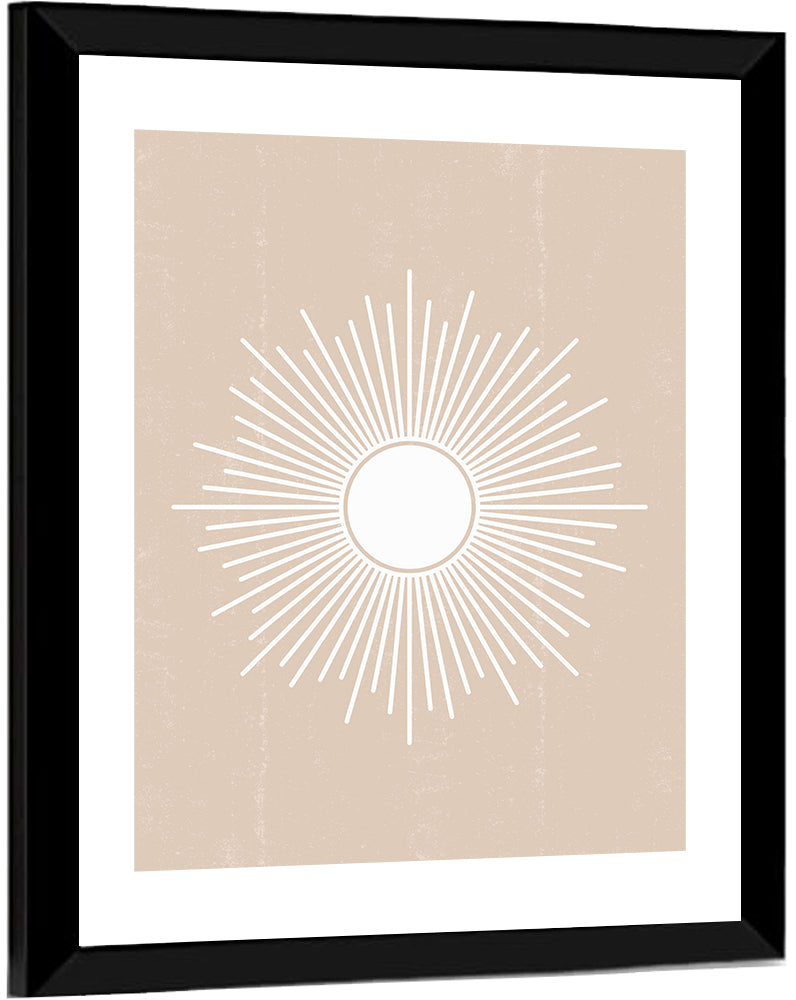 Boho Sun Mandala Wall Art