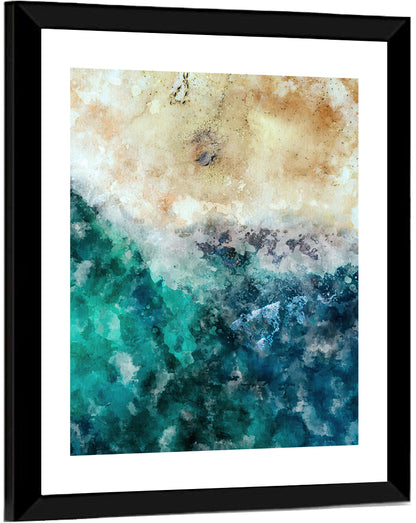 Aerial Beach Abstract Wall Art