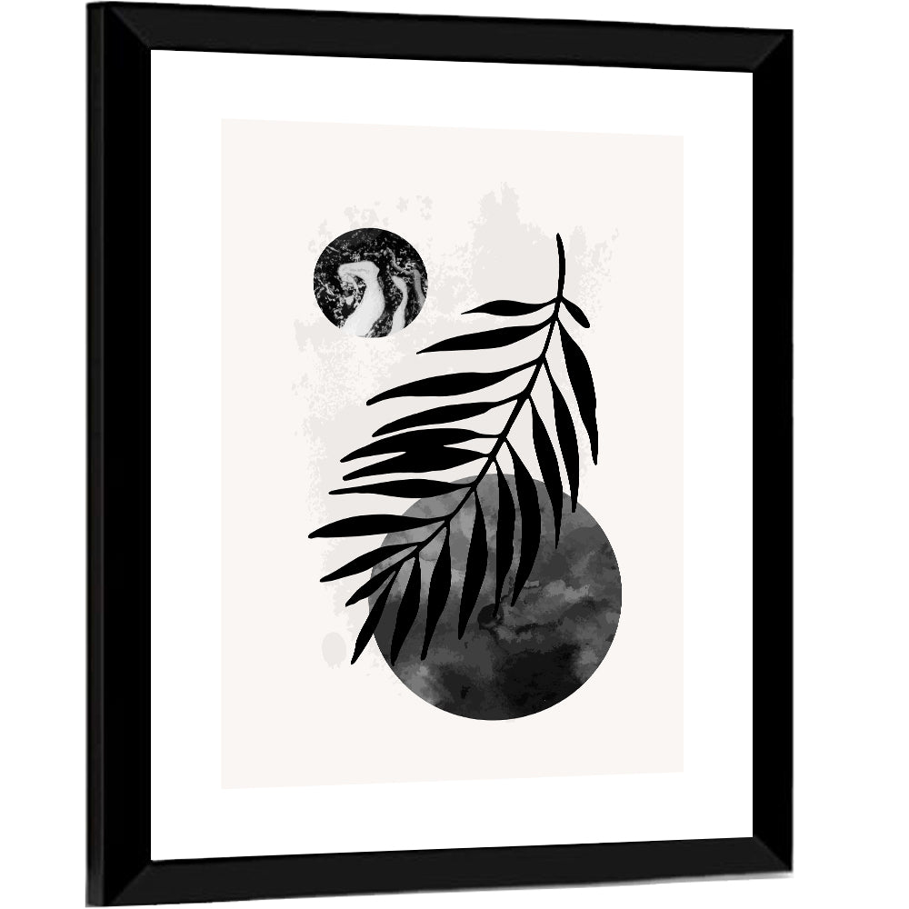 Minimal Palm Leaf Study Wall Art