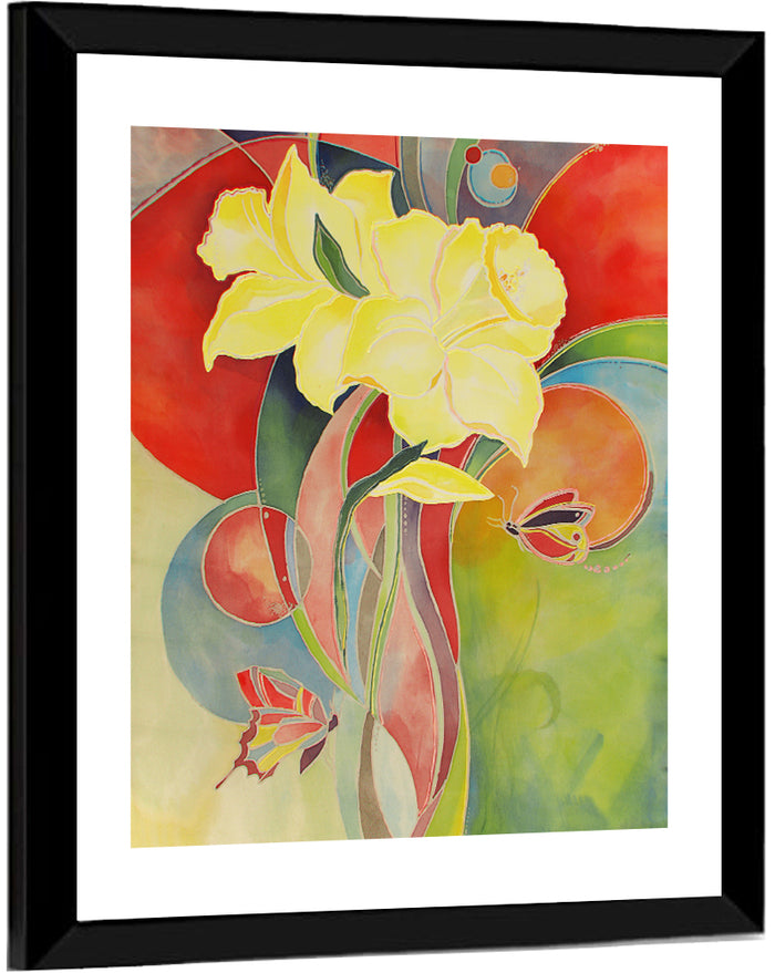 Daffodils in Bloom Wall Art as a framed print