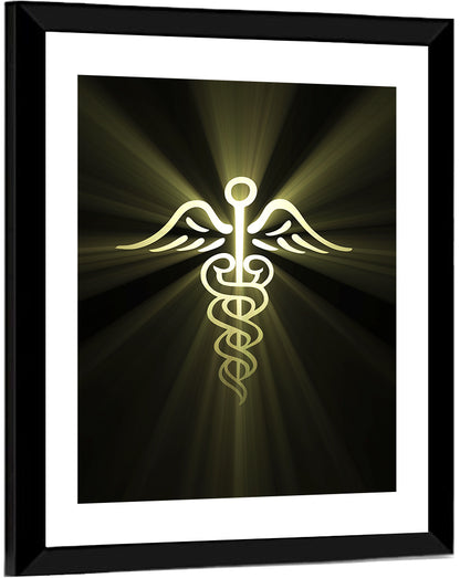 Medical Corps Caduceus Emblem Wall Art