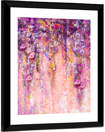 Wisteria Flowers Wall Art