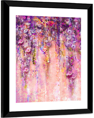 Wisteria Flowers Wall Art