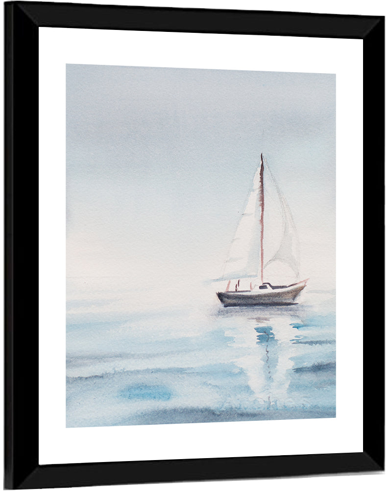 Sailing Boat in Sea Wall Art