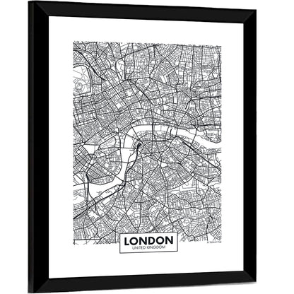 London City Map Wall Art