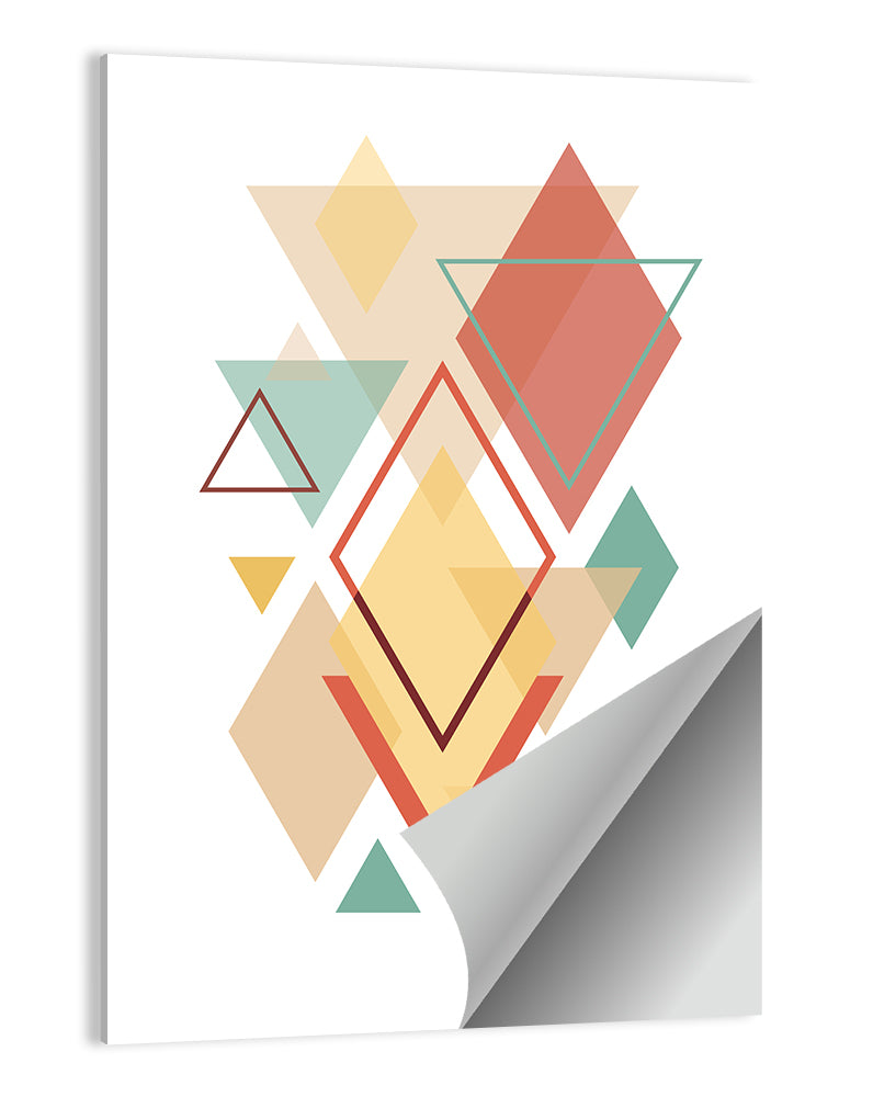 Layered Scandinavian Geometric Abstract Wall Art