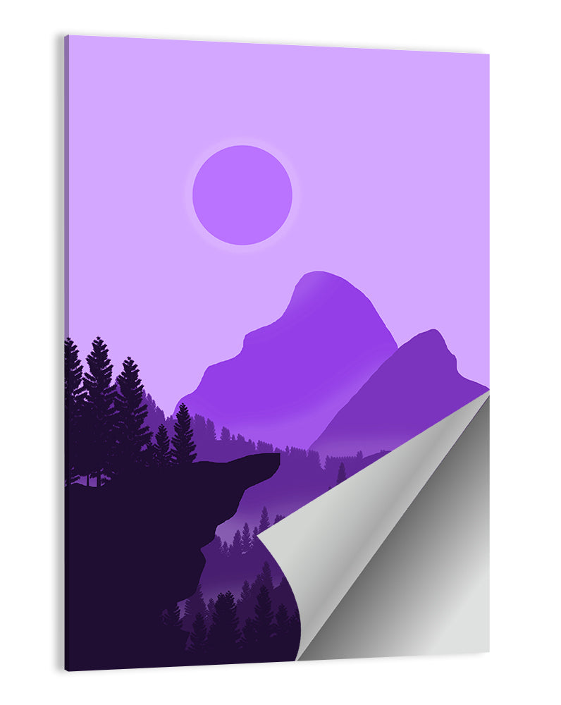 Purple Mountain Dusk Wall Art