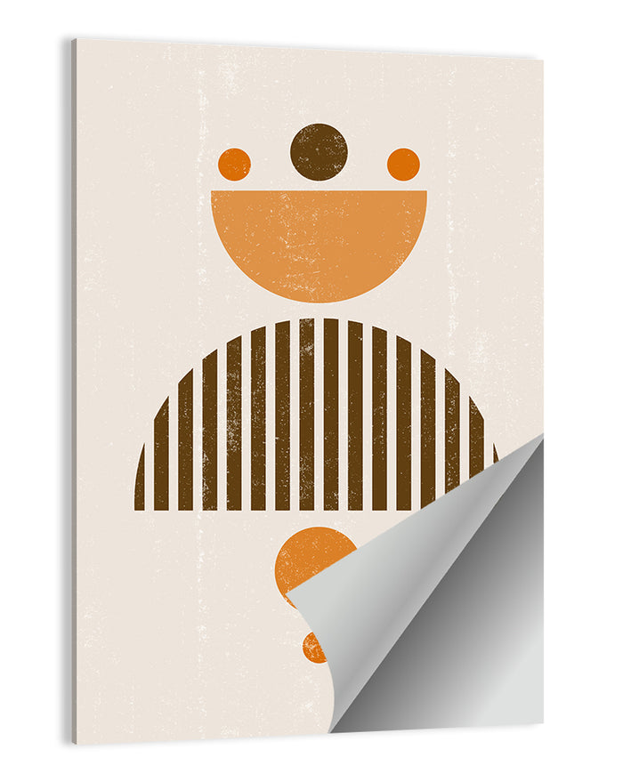 Mid-century Moon and Sun Wall Art as a poster print