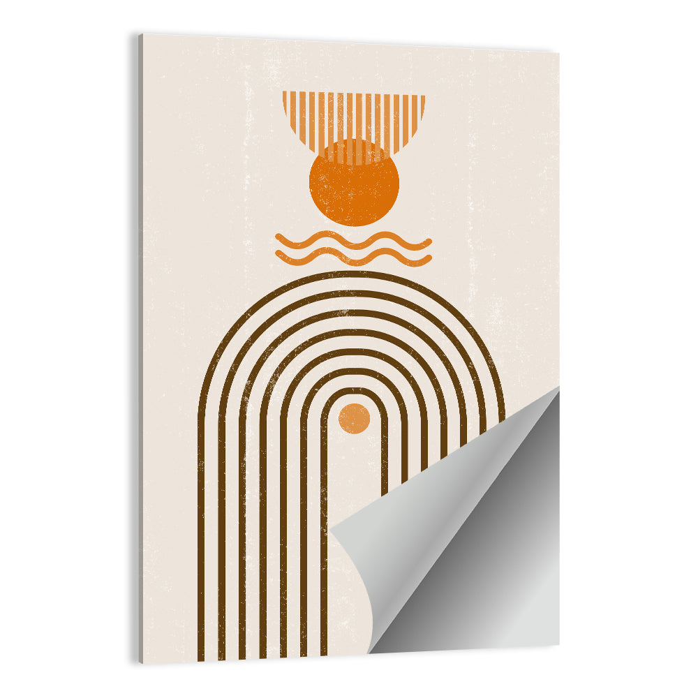 Concentric Arch Sun Wall Art