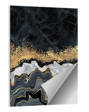 Black Gold River Wall Art