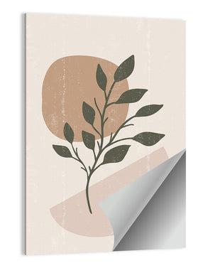 Boho Leaves Minimalist Wall Art