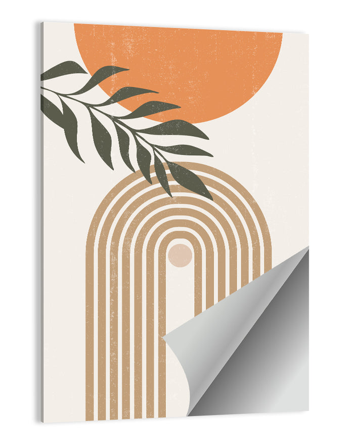Sun Boho Paths Wall Art as a poster print