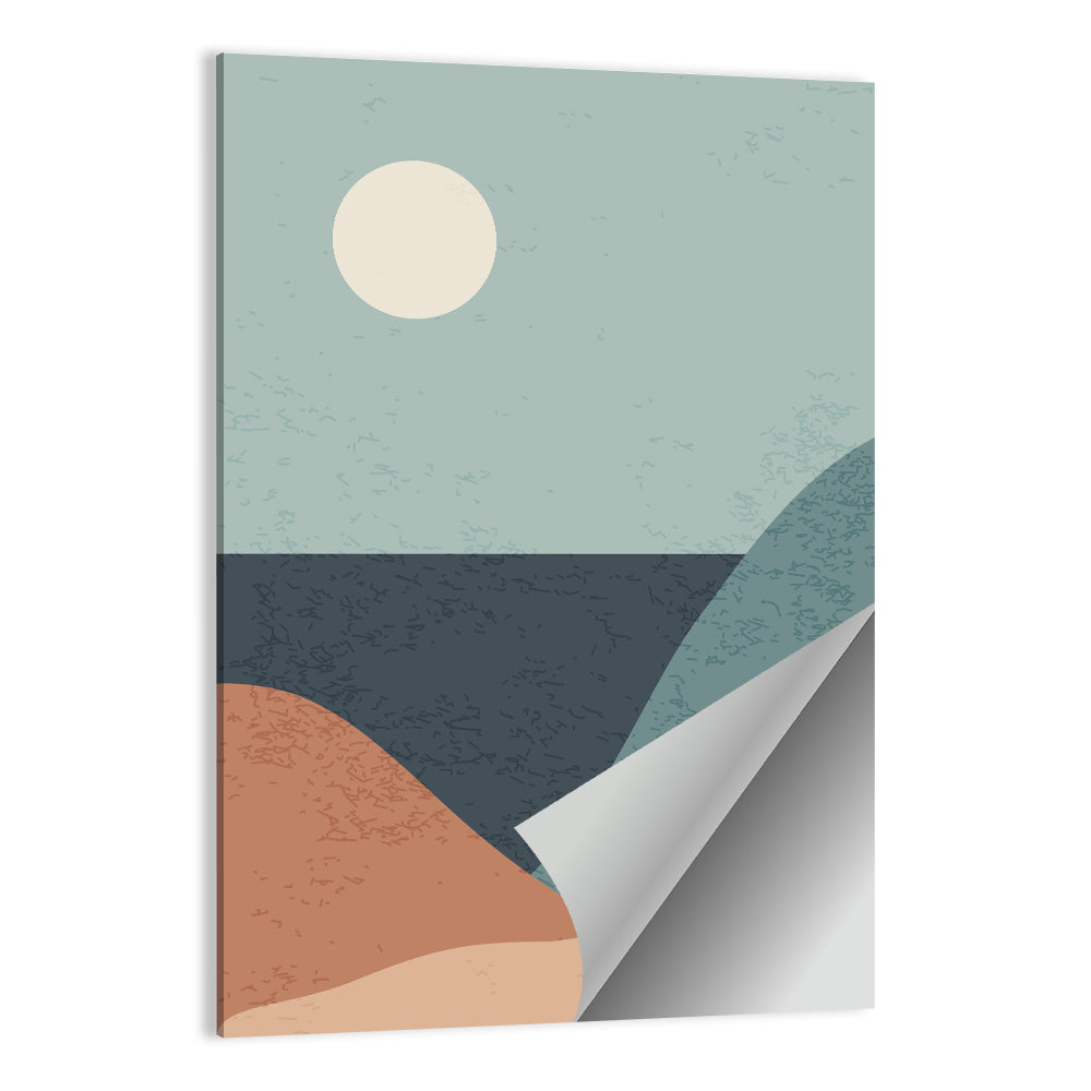 Moonlit Coastal Dunes Wall Art