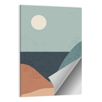 Moonlit Coastal Dunes Wall Art