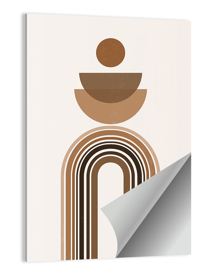 Neutral Rainbow Balance Wall Art as a poster print