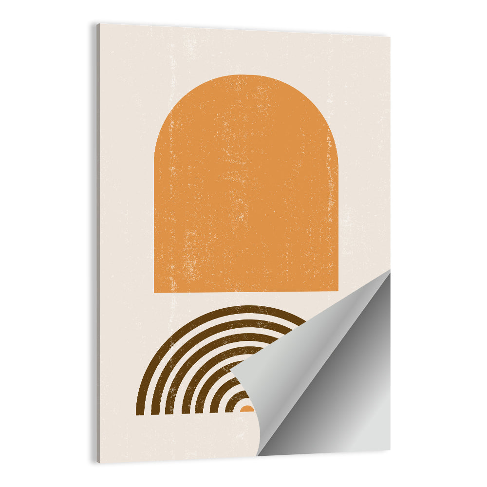 Burnt Sunrise Arch Study Wall Art