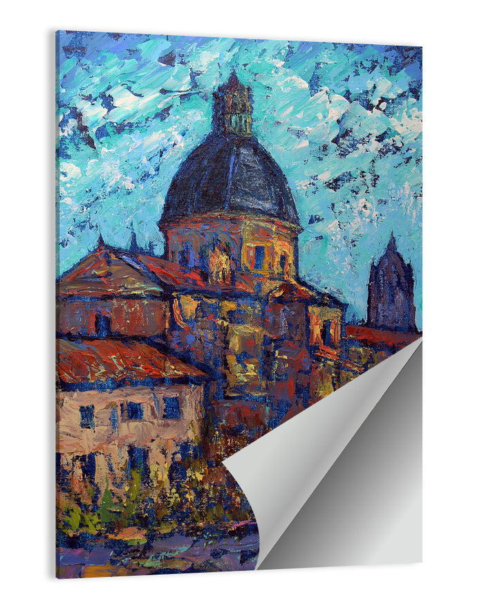 Salamanca Cathedral Dome Study Wall Art as a poster print