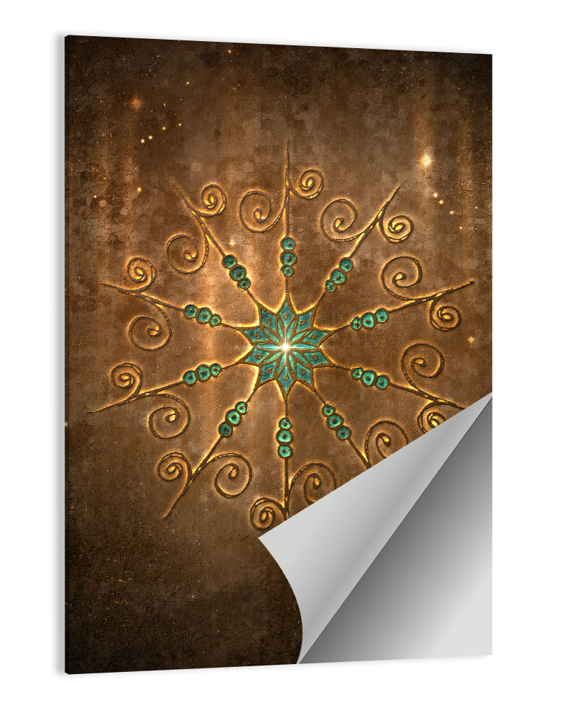 Celestial Twelve-point Mandala Star Wall Art
