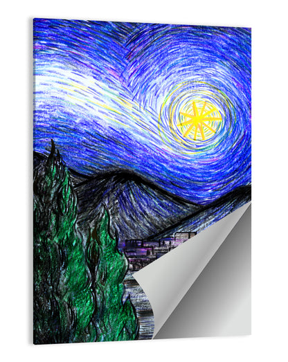 Starry Night Over Bethlehem Wall Art