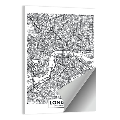 London City Map Wall Art