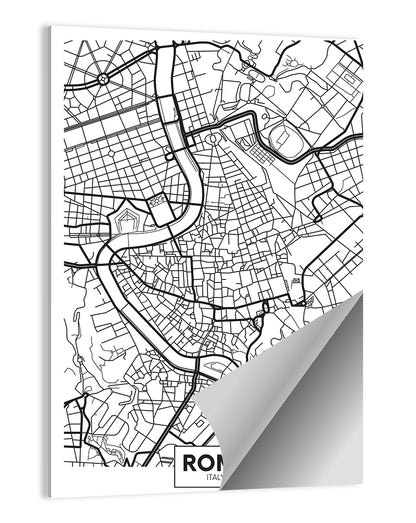 Rome City Map Wall Art