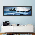 Reynisdrangar Sea Stacks Night Wall Art